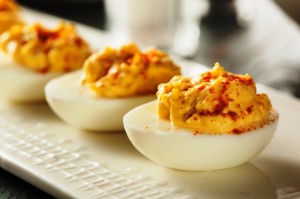 Healthy Deviled Eggs as an Appetizer