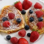 heart shaped pancakes from The Jewish Kitchen