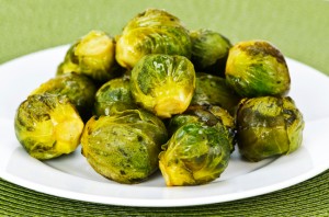 Plate of brussels sprouts