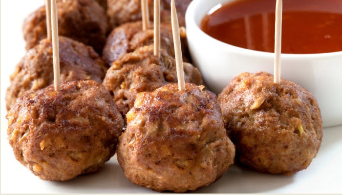 Mini Sweet & Sour Meatball Appetizers