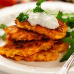 carrot latkes from The Jewish Kitchen