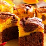 chocolate pumpkin brownies from The Jewish Kitchen