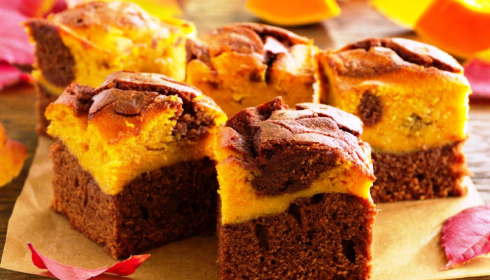 Chocolate Pumpkin Brownies