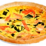 smoked salmon and gruyere quiche from The Jewish Kitchen