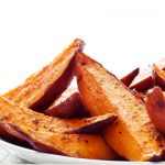 baked sweet potato fries from The Jewish Kitchen