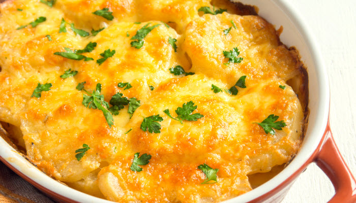 Low Sodium Swiss Potatoes Au Gratin - Hacking Salt