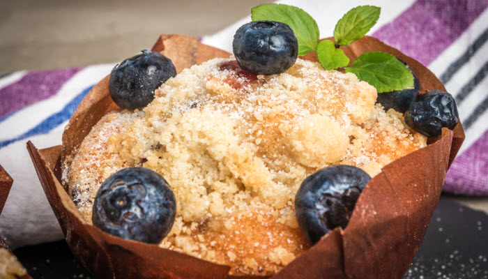 Blueberry Crumb Muffins