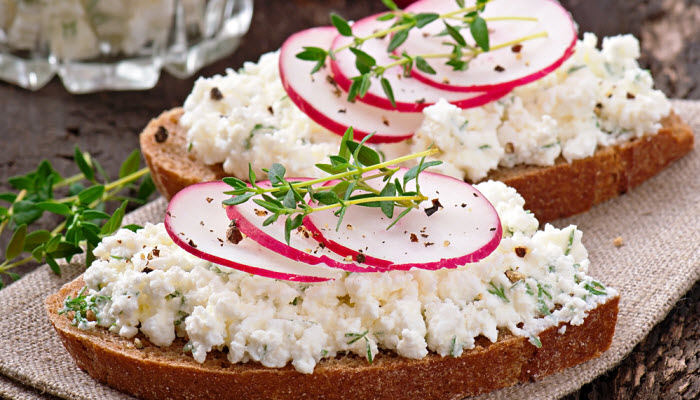 Cottage Cheese Sour Cream And Vegetable Salad Kosher And Jewish