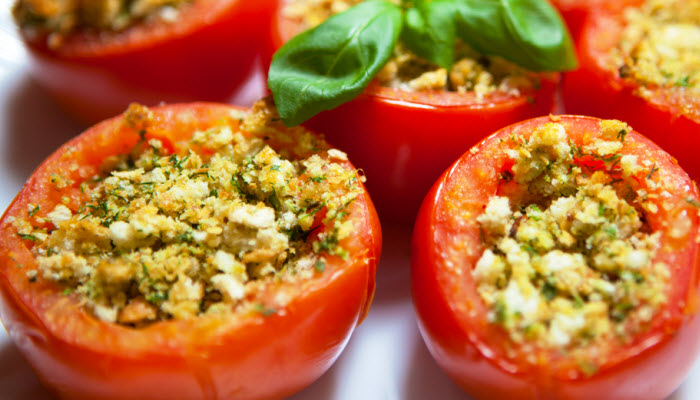 stuffed tomatoes from The Jewish Kitchen