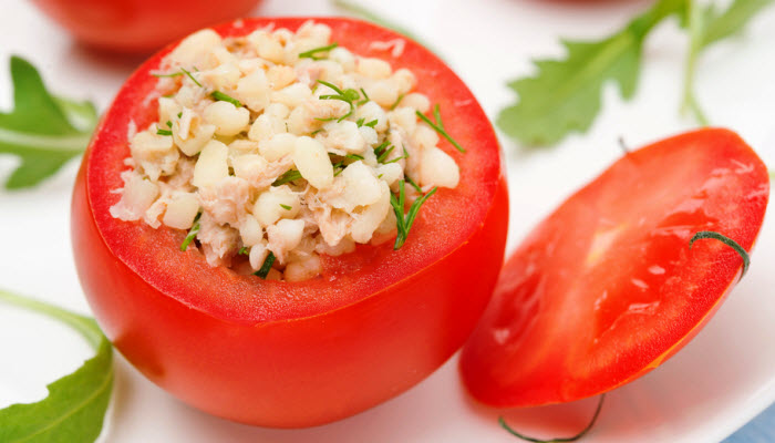 Tuna Stuffed Tomatoes