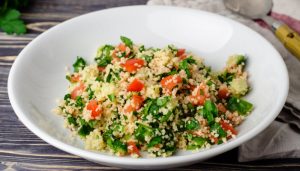 Couscous Spinach and Tomatoes