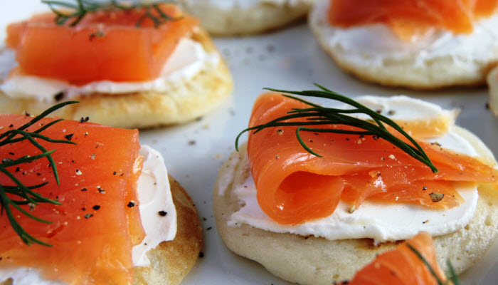 Blini with Smoked Salmon