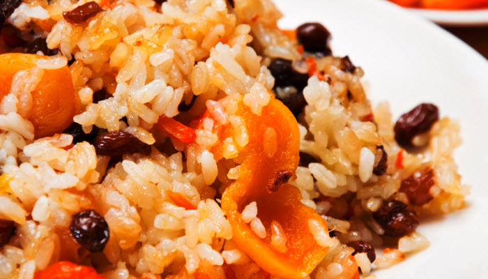 Rice Pilaf with Dried Cherries and Apricots