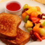 orange cinnamon french toast with strawberry sauce healthy optionfrom The Jewish Kitchen