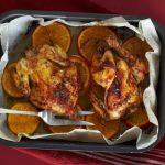 pomegranate glazed chicken from The Jewish Kitchen