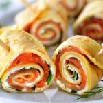 smoked salmon and cream cheese spirals from The Jewish Kitchen