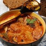 cabbage soup with flanken from The Jewish Kitchen