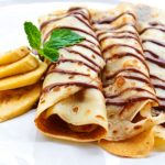 fresh banana crepes with dark chocolate healthy option from The Jewish Kitchen