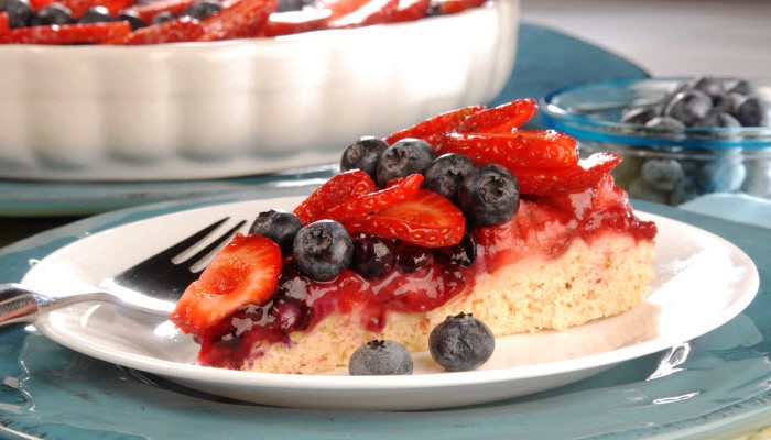 Fruit Flan with Fresh Berries – Healthy Option