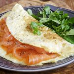 smoked salmon omelette from The Jewish Kitchen