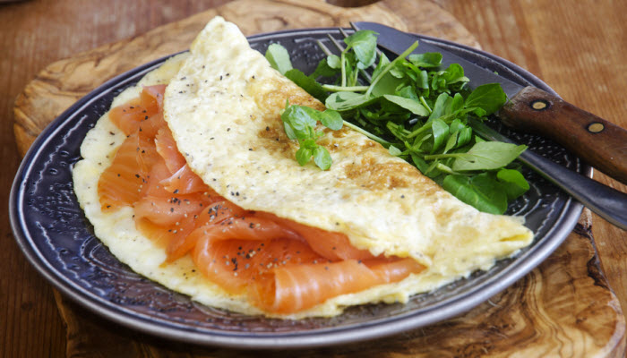 Smoked Salmon Omelette