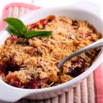 peach berry crisp from The Jewish Kitchen