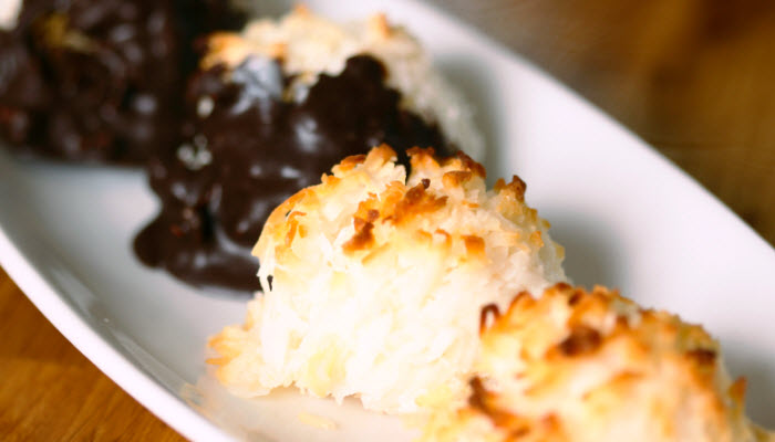 easy coconut macaroons from The Jewish Kitchen