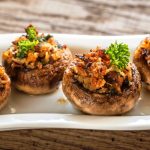 lisas stuffed mushroom appetizers from The Jewish Kitchen