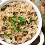 sauteed mushrooms and rice from The Jewish Kitchen