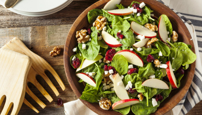 Mixed Green Salad with Fruit and Nuts - Kitchen Divas