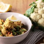 roasted cauliflower with lemon and garlic from The Jewish Kitchen