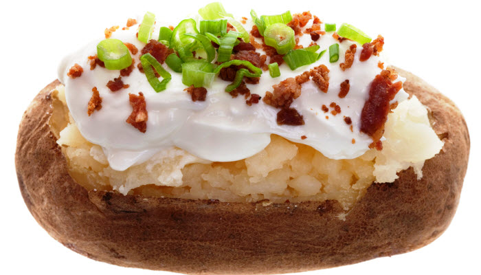 Baked Potatoes with Kosher Bac’n Pieces
