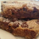 chocolate chip peanut butter bars from The Jewish Kitchen