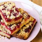 raspberry oatmeal bars from The Jewish Kitchen