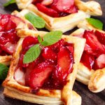 plum tarts with puff pastry from The Jewish Kitchen