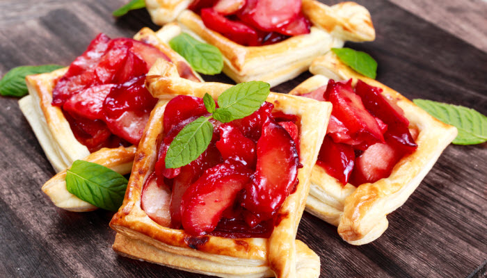 Puff Pastry Plum Tarts