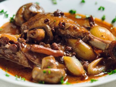 chicken with red wine