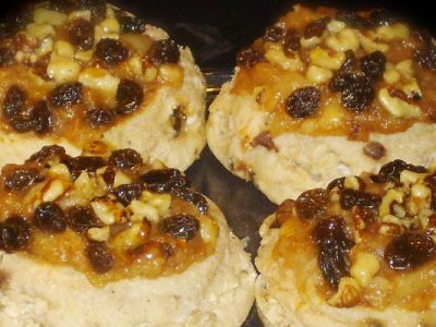 apple raisin and walnut danish