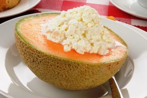 canteloupe and cottage cheese