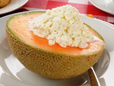 canteloupe and cottage cheese
