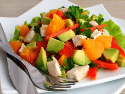 chicken salad with avacado from The Jewish Kitchen
