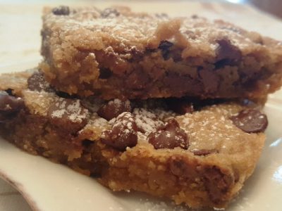 chocolate chip peanut butter bars