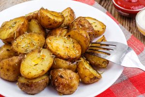 grilled herbed potatoes