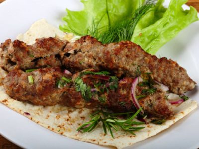 Kosher lambk kebobs