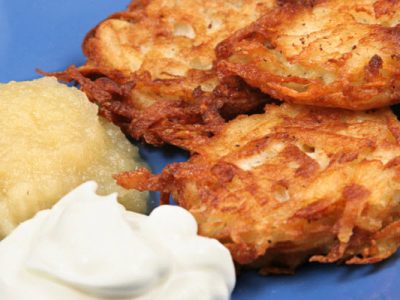 traditional potato latkes
