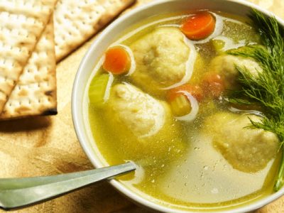 mom's kosher matzoh ball soup from The Jewish Kitchen