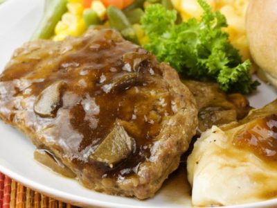 meatloaf with mushroom gravy1