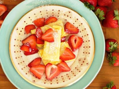 mom's baked blintzes