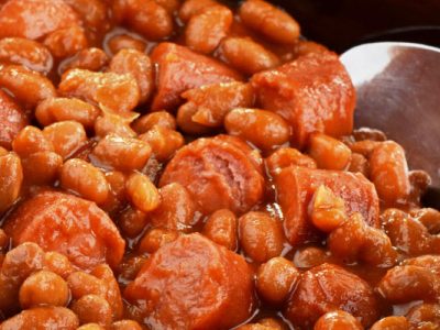 old-fashioned franks and beans from The Jewish Kitchen