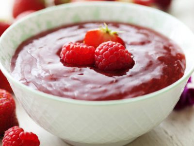 cold raspberry soup